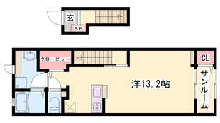 大蔵谷駅 徒歩4分 2階の物件間取画像